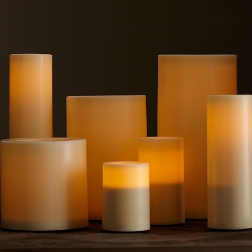 Velas con baterias de plastico ideales para exterior