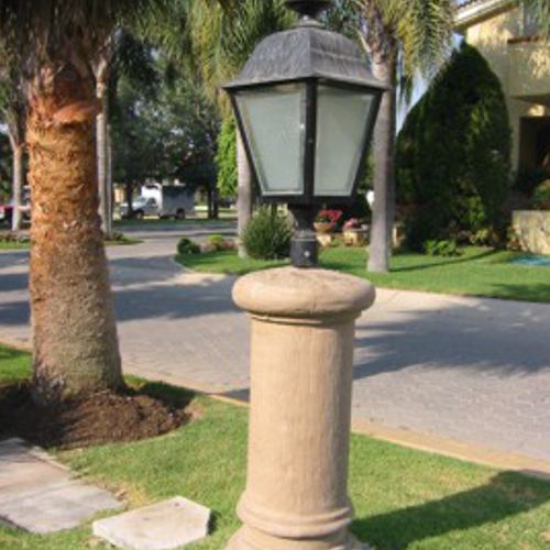 Farol mediano de fibra de vidrio