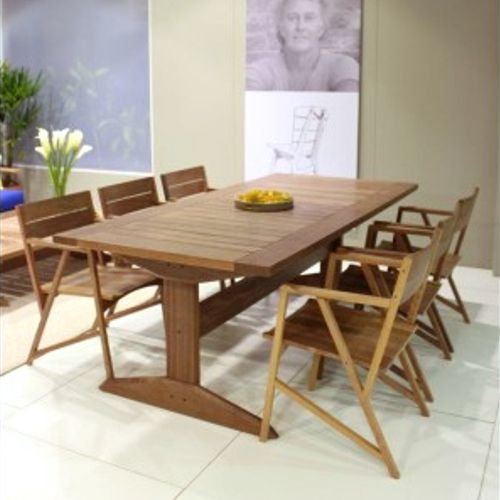 Comedor de jardin Atibaia con mesa rectangular