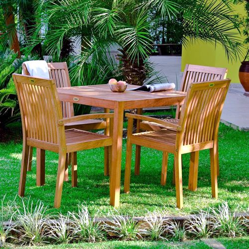 Comedor en el jardin modelo Fitt de Tramotina Brasil