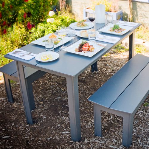 Comedor de jardin Fresh Air de botes de plastico reciclados