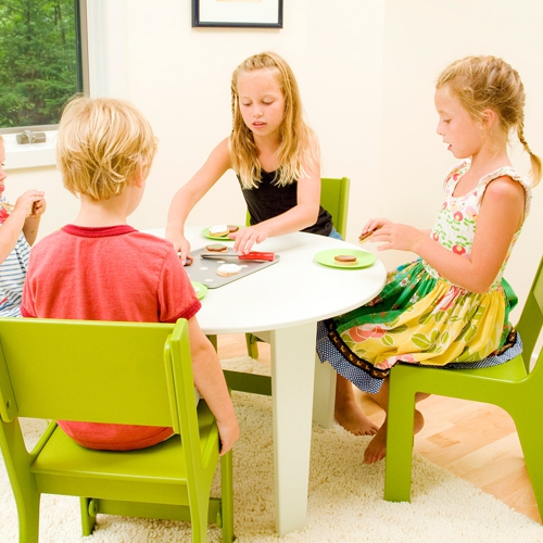 Juego de mesa redonda y sillas KIDS para exteriores