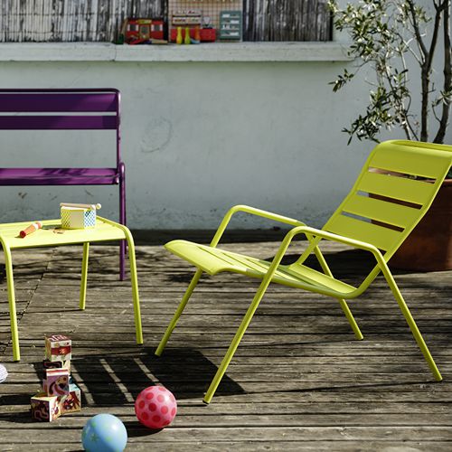 Comedor de exterior Monceau de colores en una terraza