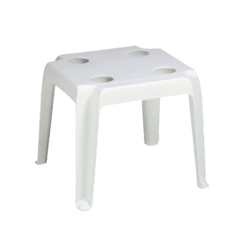 GF-0131 OASIS mesita lateral con portavasos (blanco)