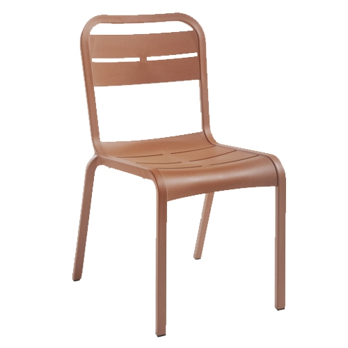 GF-6103 CANNES silla apilable sin brazos (terracotta)