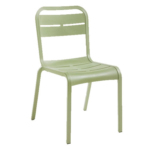 GF-6105 CANNES silla apilable sin brazos (salvia)